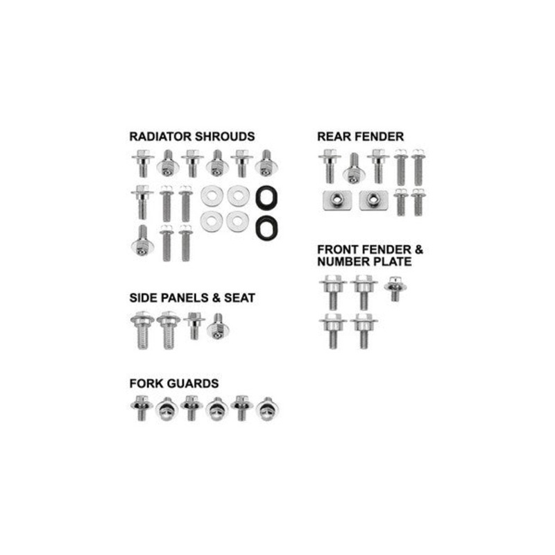 BODY PANEL BOLT KIT PSYCHIC KAWASAKI KX250F 17-20 KX450F 18-20