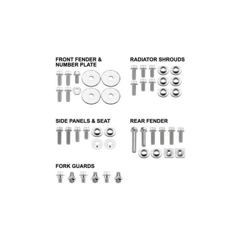 BODY PANEL FASTENER BOLT PACK PSYCHIC SUZUKI RM125 RM250 01-08
