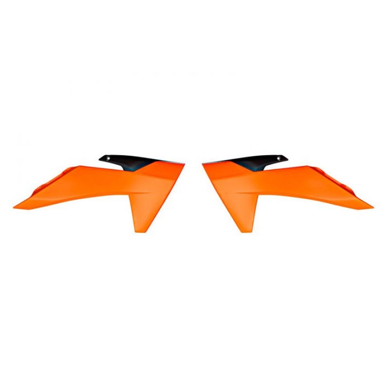 RADIATOR SHROUDS RTECH ORANGE BLACK KTM 50SX 24-ON