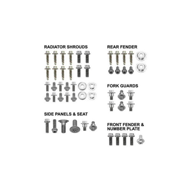 BODY PANEL BOLT KIT PSYCHIC KTM 125SX 2007 144SX 2007 150XC 2010 150XCW 16-20 200EXC 16-20 200XC