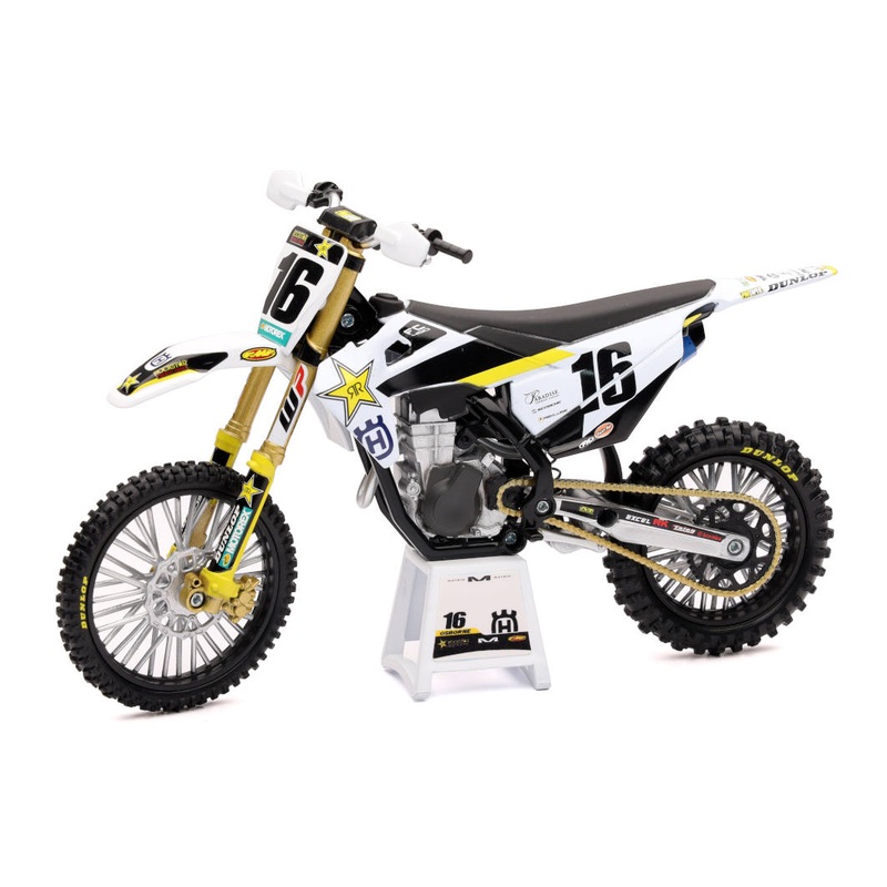 MODEL DIRT BIKE HUSQVARNA FC450 1:12 SCALE BY NEW RAY FACTORY RACING ROCKSTAR ENERGY ZACH OSBORNE