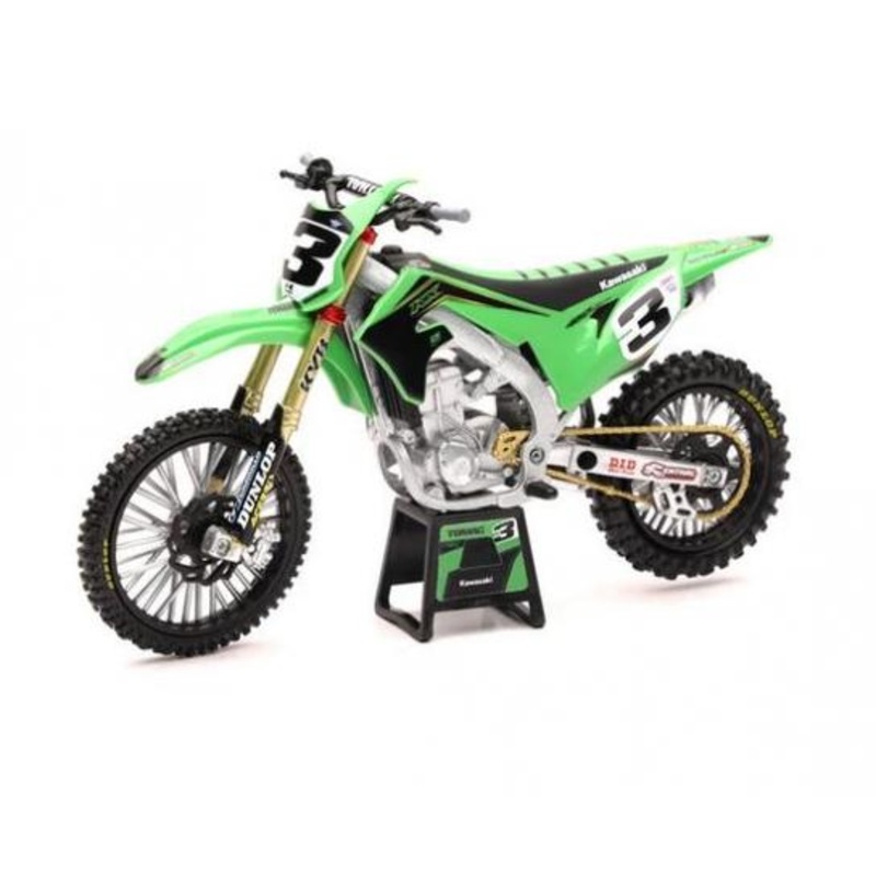 MODEL DIRT BIKE KAWASAKI KX450F 1:12 SCALE BY NEW RAY  ELI TOMAC
