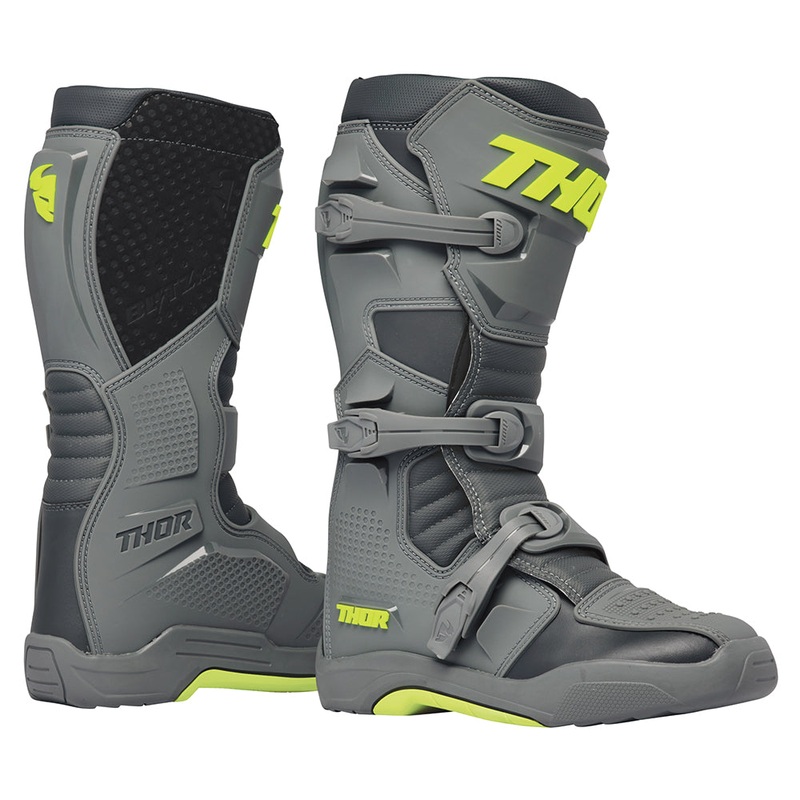 MOTOCROSS BOOTS S25 THOR MX BLITZ XR MENS GY/CH SIZE 14