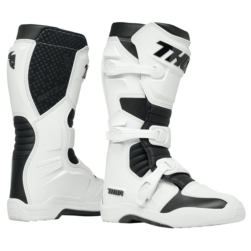 MOTOCROSS BOOTS S25 THOR MX BLITZ XR MENS WH/BK SIZE 7