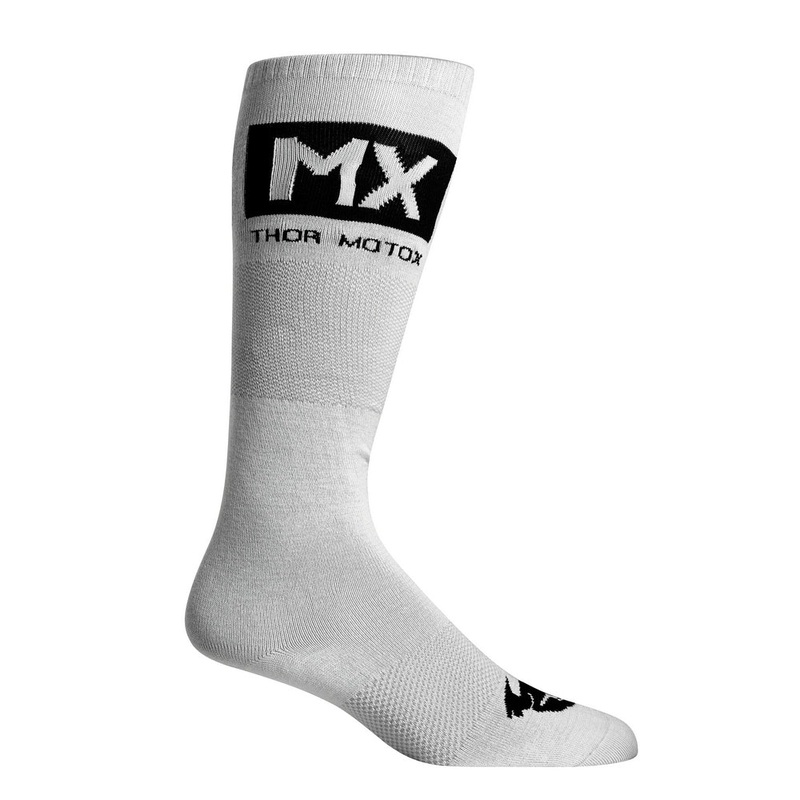 SOCKS THOR MX COOL GREY/BLACK SIZE 10-13