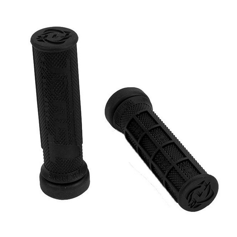 TORC1 HOLE SHOT GRIPS ATV WAFFLE SOFT COMPOUND BLACK INCLUDES GRIP GLUE