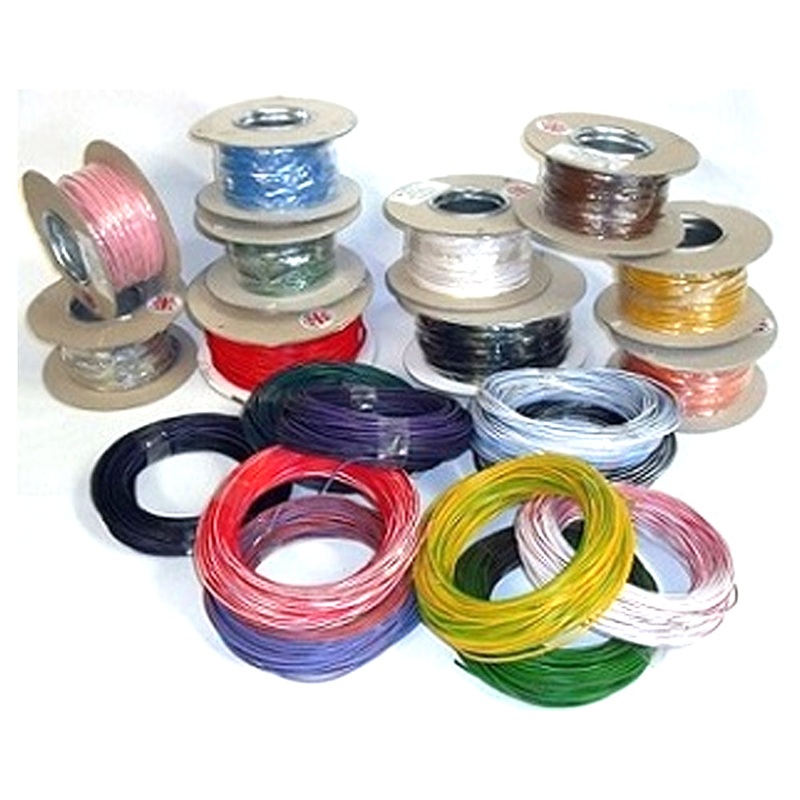 BIKER'S TOOLBOX 1MM SINGLE COLOUR WIRE - WHITE 30M ROLL PER METRE