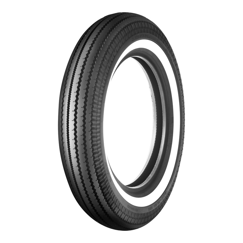Shinko E270 500-16 Super Classic Front / Rear Classic Tyre White Wall