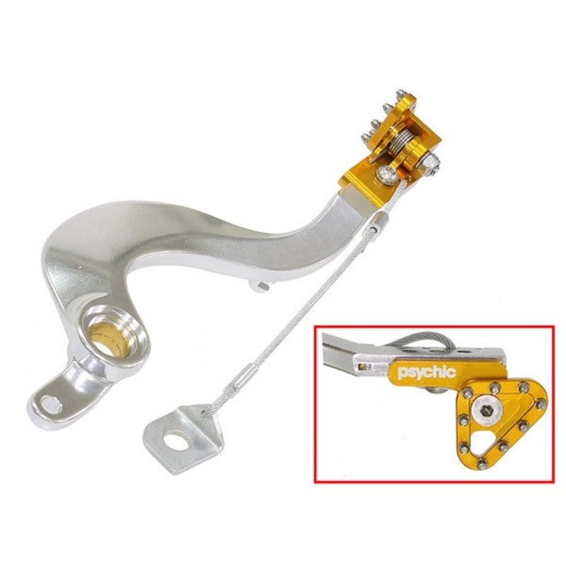 REAR BRAKE LEVER FOLDING TYPE PSYCHIC, SUZUKI RMX450 10-19 RMZ450 08-20