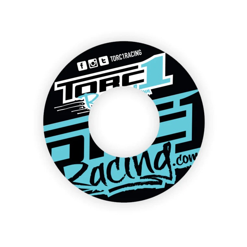 HANDLEBAR GRIP DONUT TORC1 RACING SOLD IN PAIRS GRAY/BLACK